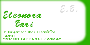 eleonora bari business card